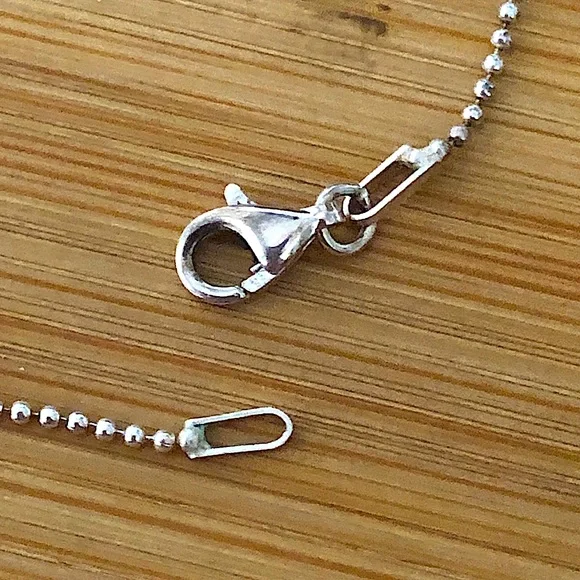 $49  Designer Estate Pendant With Chain  Sterling Silver  Marked 925 - Picture 7 of 7